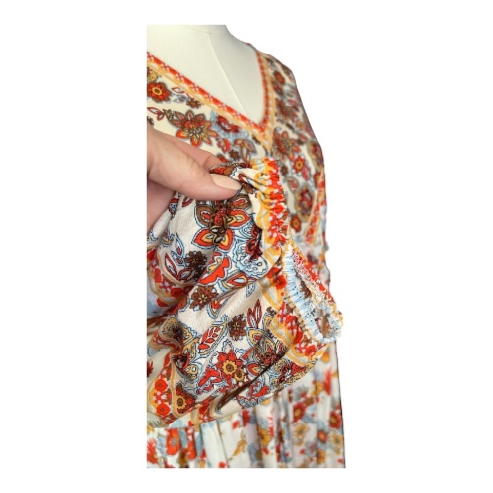 EUC BTFBM boho floral empire waist dress – size XL - Picture 5 of 10